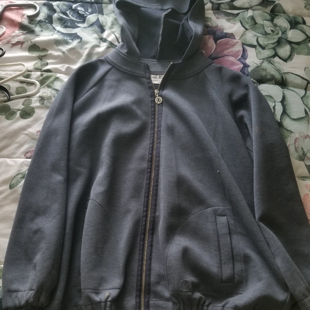 Navy zip up hoodie